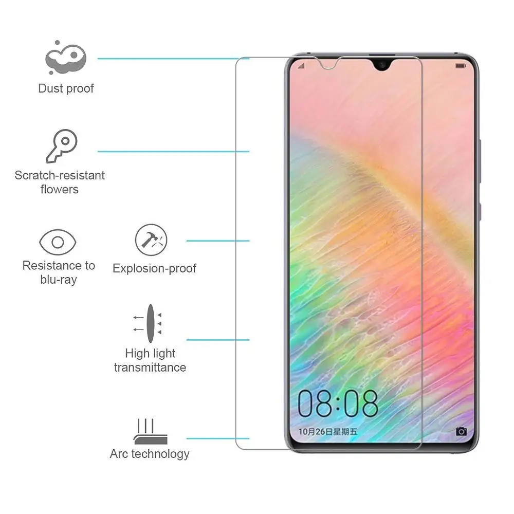 2.5D 9H Tempered Glass for Huawei Mate 20 X Protective Film Glass for Huawei Mate 20X Scratch Proof Screen Protector