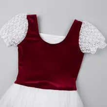 Burgundy Velvet Ballet Leotard #4