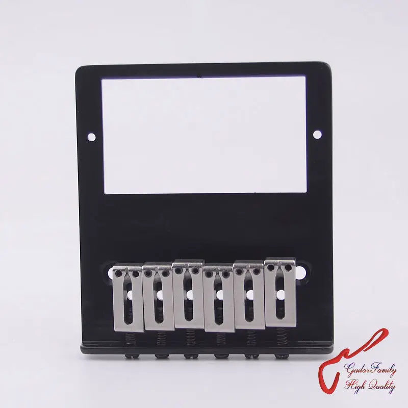 

1Set GuitarFamily Super Quality Humbucker Pickup Fixed Electric Guitar Bridge Stainless Saddle Brass Plate Black MADE IN KOREA