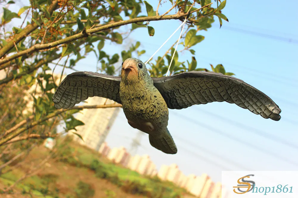 Flying Bird Hawk For Pigeon Decoy Garden Plant Scarer Pest Control Hunting Shooting