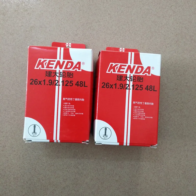 

ultralight Kenda 26*1.9/2.125 Bicycle Tube Presta Butyl rubber mountain bike Cycling Inner Tube AV/FV