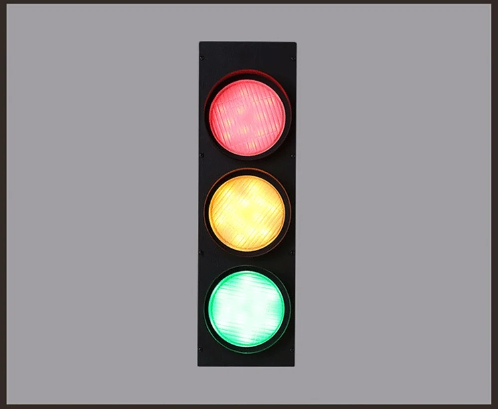 LOFT Wall Decor Lamp American Creative Personality Traffic Lights Retro Industrial Wind LED Lamp Coffee Shop Bar Restaurant