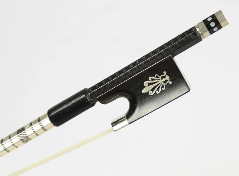 

Silver Braided Carbon Fiber Violin Bow, Top Model, 4/4, New