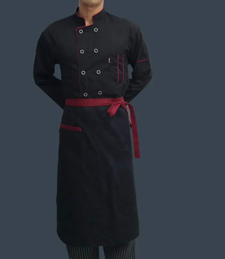 New Arrival Autumn &summer Hotel Restaurant Kitchen Man Chef Jacket Long-sleeve and short sleeves Work Wear Uniform Cook Clothes