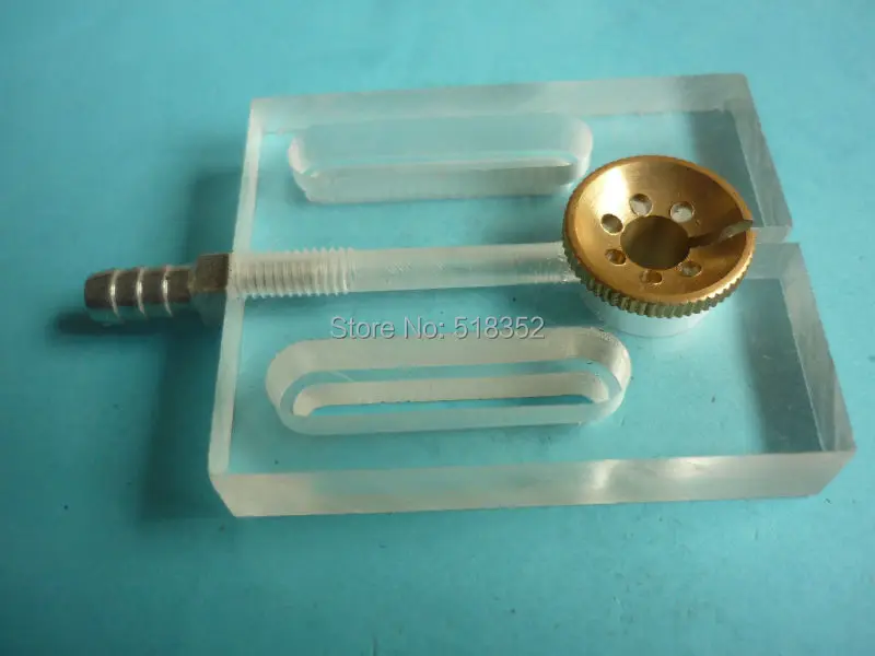 50x60x12mm Water Jet Panel/ Water Spray Cooling Plate with Brass Nozzle OD20mm x ID7mm of EDM Wearing Parts