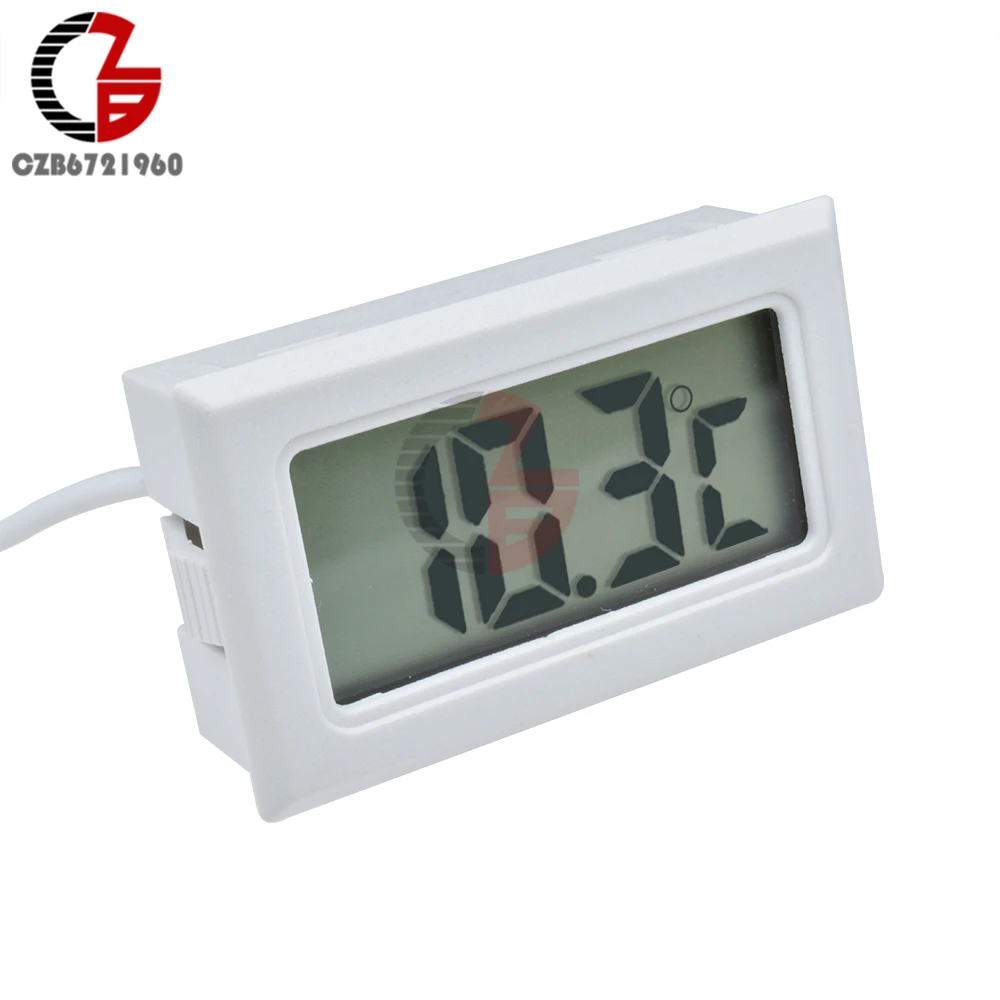 1/2/5M LCD Digital Thermometer -50-110 Degree Refrigerator Fridge Aquarium Car Temperature Detector Tester Monitor Sensor Meter