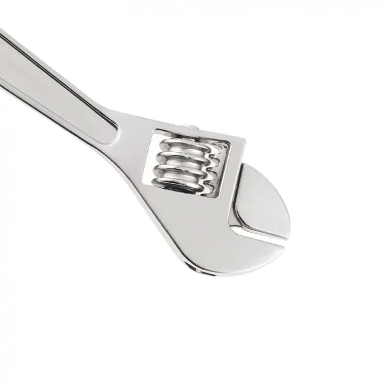 Portátil Mini Chave Ajustável Chaveiro com Corrente, Liga De Zinco, Decoração para Remover Peças Pequenas