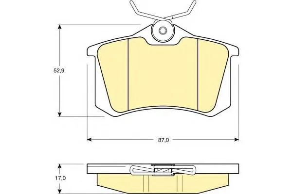 C3XR Rear Brake pads set auto car PAD KIT-FR DISC BRAKE for SAIC MG3 MG5 ROEWE 350 Automobile PSA Peugeot Citroen part 10030811