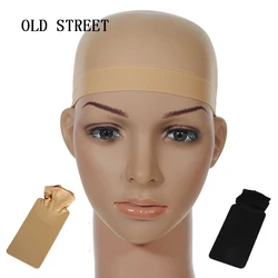 Top Selling Hair Net Mesh Wig Cap Stocking Liner Snood Mesh Stretch Nude Beige Use and Wash Easily Glueless Dome Hairnets Cap