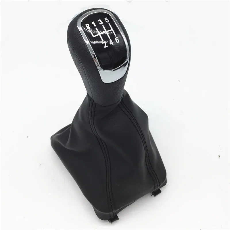 5 6 Speed Car Accessories Gear Shift Knob Giator Leather Boot Lever Stick Head Cover Case For Skoda Superb 3T MKII (2008-2012)