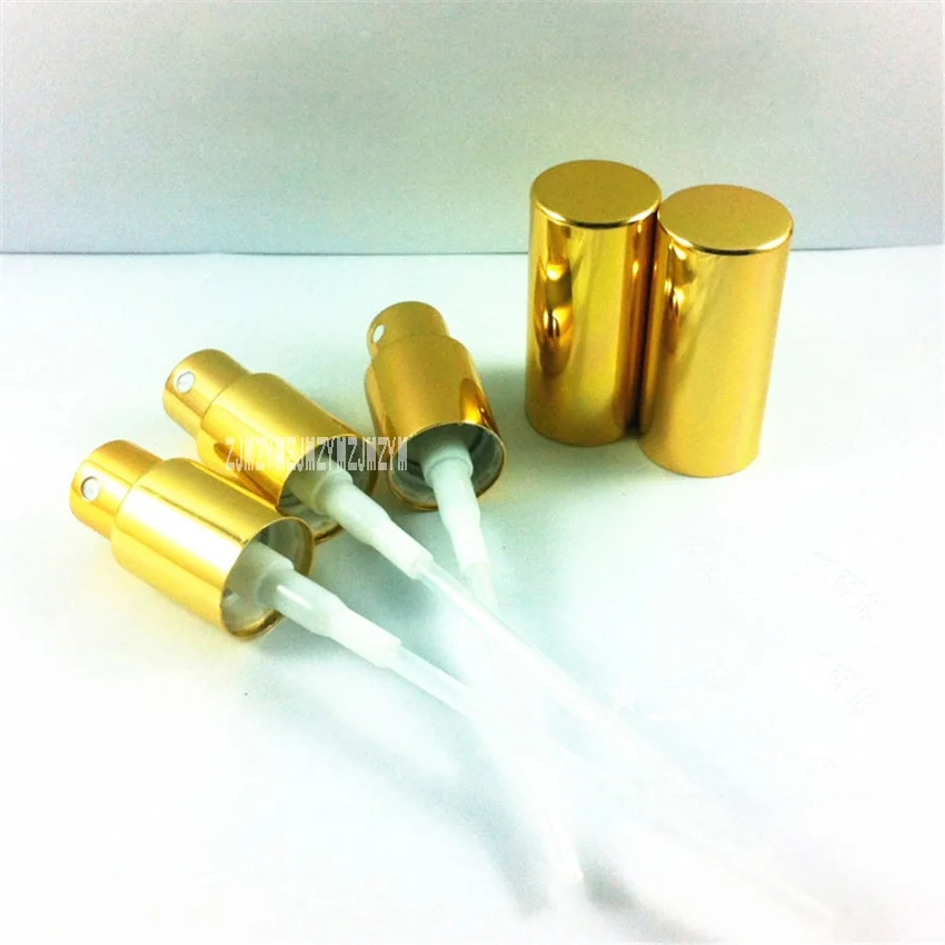 1000pcs/lot High Quality Non Spill Mist Sprayer Gold Anodized Aluminum Spray Pump/Nozzle Suitable for 5-100Ml Bottle Hot Selling