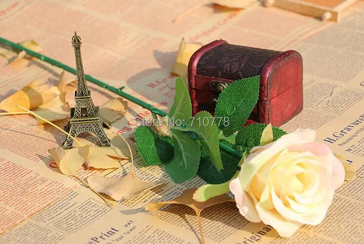 60CM artificial simulation fake rose flower stems DIY decorative handmade ronde  flower home decoration