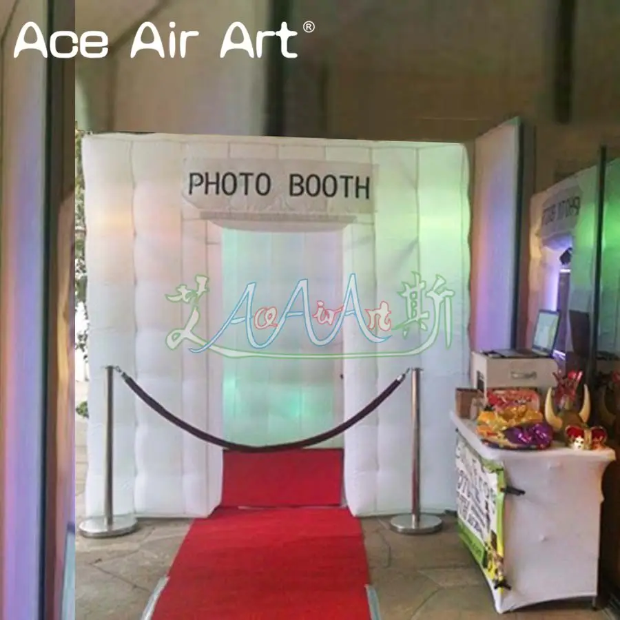 2.4mH Outstanding Led Inflatable Photo Booth Lawn Tent,Digital Private Studio With 