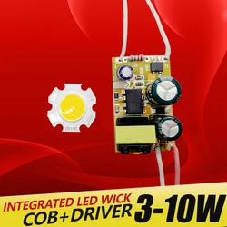 Transformador de iluminação de corrente constante embutido, fonte de alimentação DIY, COB LED e Driver, 3W, 5W, 7W, 10W, 85-265V Output, 300mA