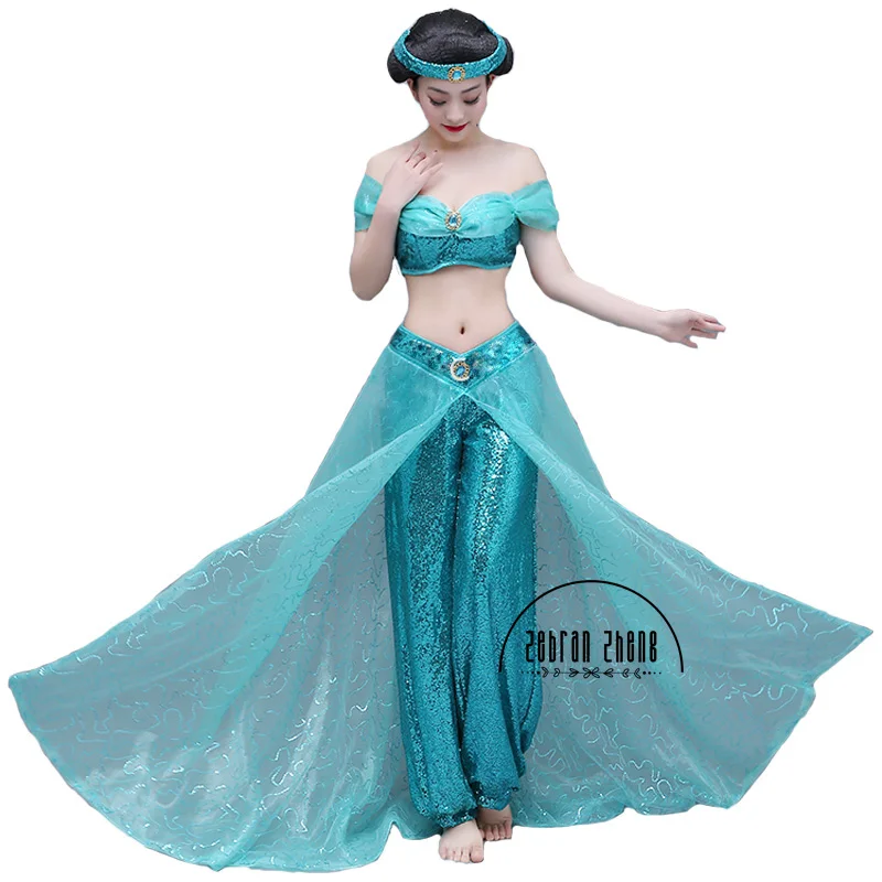 

New Style Jasmine Princess Cosplay Costume For Adult Women Girls Halloween Party Custom Made