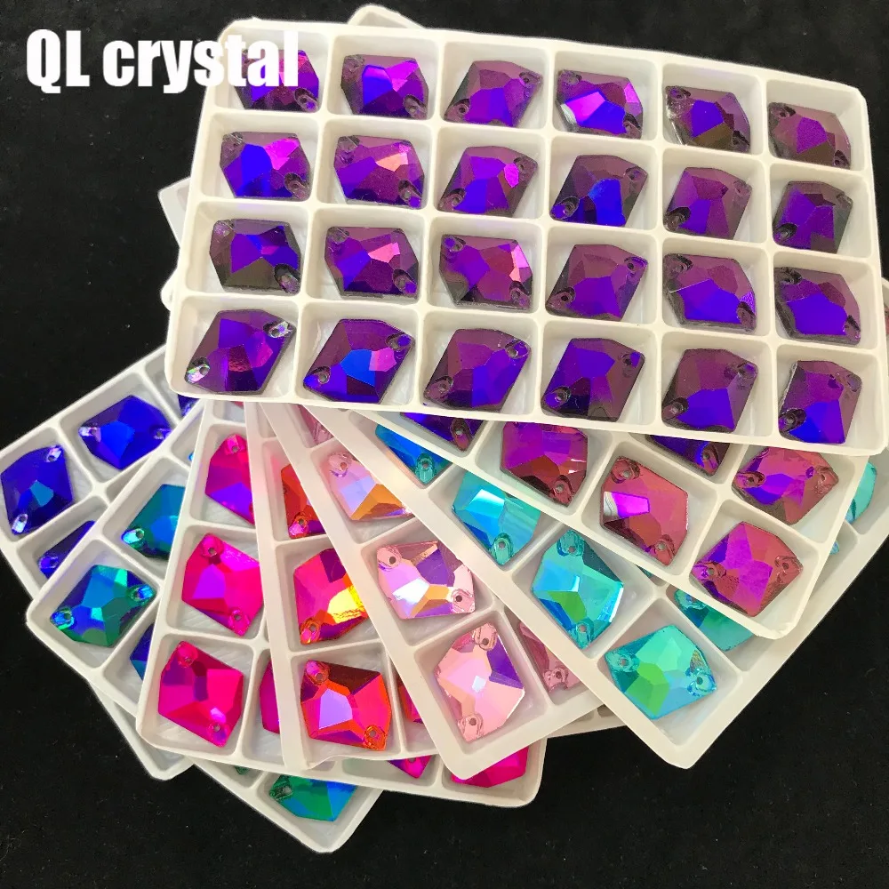 ALL Size ALL Color AB Special-shaped Sew on  Crystal Rhinestone Flatback for wedding Dress  clothes shoes bags accessories