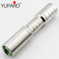 Yuepard-屋外用のミニステンレス鋼LED懐中電灯,屋外キャンプやスポーツ用の18650充電式リチウム電池,モデルq5 14500