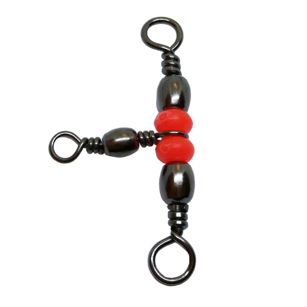 1000 pieces/lot Fishing Swivel Rolling Swivel With Snap Fishhook Lure Connector Fish Hook Mini 3 Way Fishing Tackle