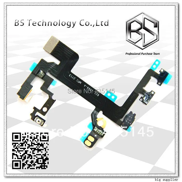 

100% Original Volume Power Flex Cable for iPhone 5S Wholesale Free Shipping