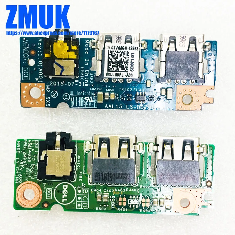 New Original USB_AUDIO Jack Board For Dell Inspiron 15 5558 5559 Series,P/N 2WMGK LS-D071P 435MYB31L01