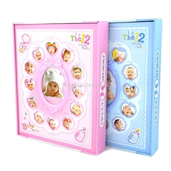 Children Photo Album Baby 12 Months Growth Cover Frame Decor Kids Birthday Souvenir Gifts 6/8 inch Pictures 220 Sheets Storage