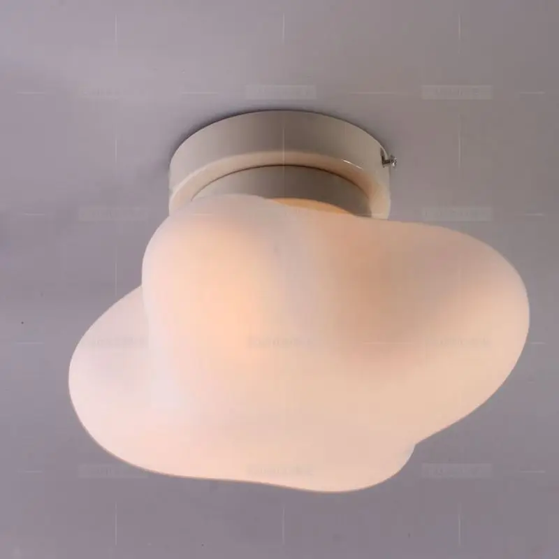 Modern White Frosted Glass clover Bedroom Ceiling Lamp Living Room Ceiling Lamps Hallway Corridor Study Room Parlor Ceiling Lamp