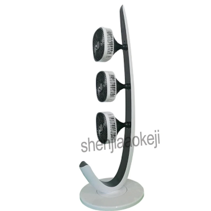 Haushalt Elektrische Boden Fan 3-kopf fan Multi-directional air liefern fernbedienung fan Mit Timing Zirkulierenden Fans 220V25W 1 PC