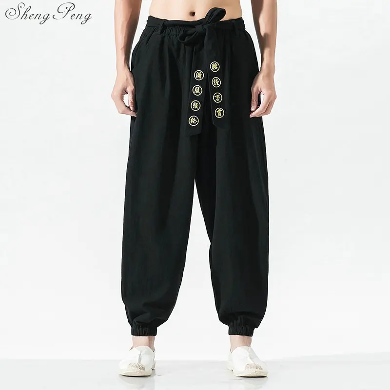 

Traditional chinese clothing chinese traditional clothes for men oriental mens clothing kung fu uniform men pants Q782