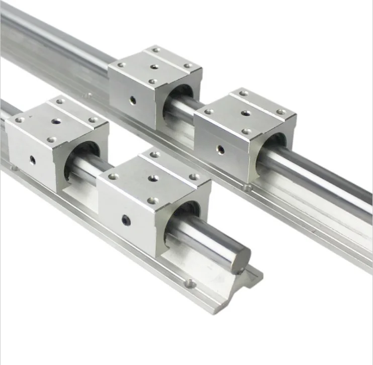 2pcs SBR25 L-1400mm support rail linear guide + 4pcs SBR25UU linear bearing blocks for CNC router parts