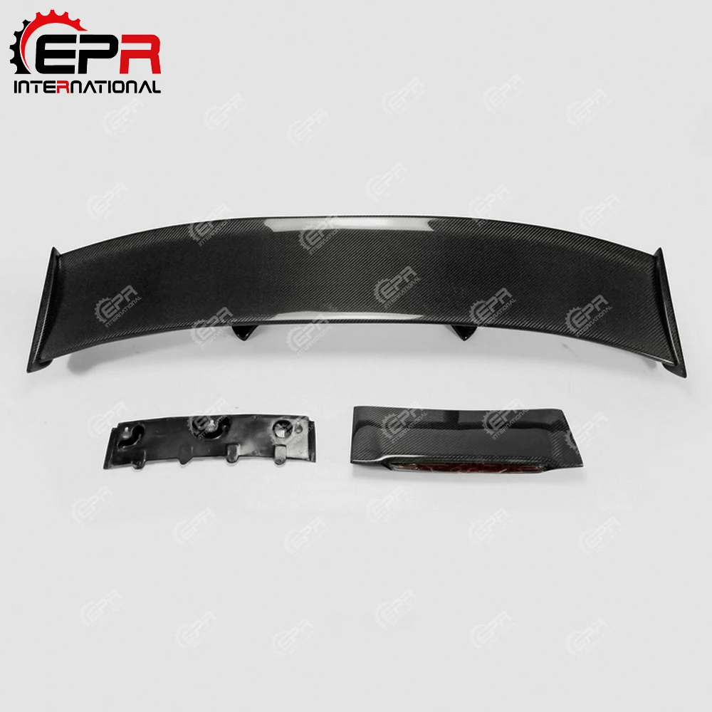 For Nissan GTR R35 Carbon Fiber Nismo Style Rear Spoiler Brake Light Trunk Wing Racing Bodykit For R35 GT-R Tuning Car Styling