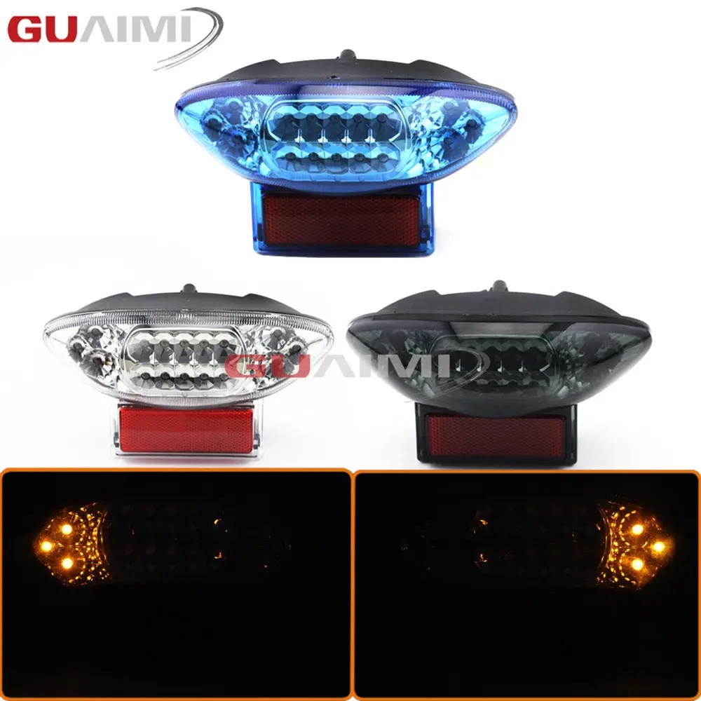 For Suzuki Hayabusa GSXR1300 1999-2002 2003 2004 2005 2006 2007 GSX1300R Rear Tail Light Brake Turn Signals Integrated LED Light