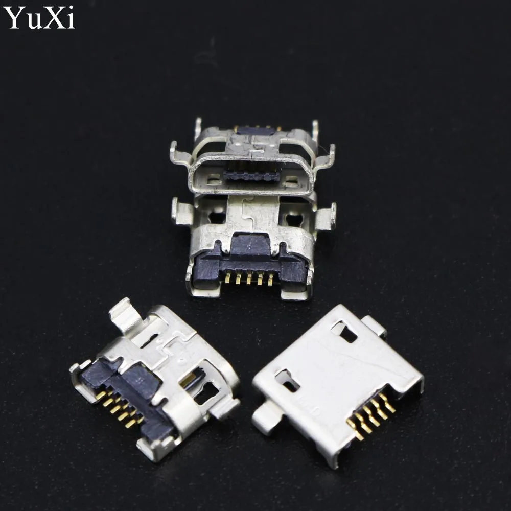 

100pcs Mini Micro USB Charging Port Connector Jack Power Socket For Blackview BV5000 For Doogee T5 lite USB Jack