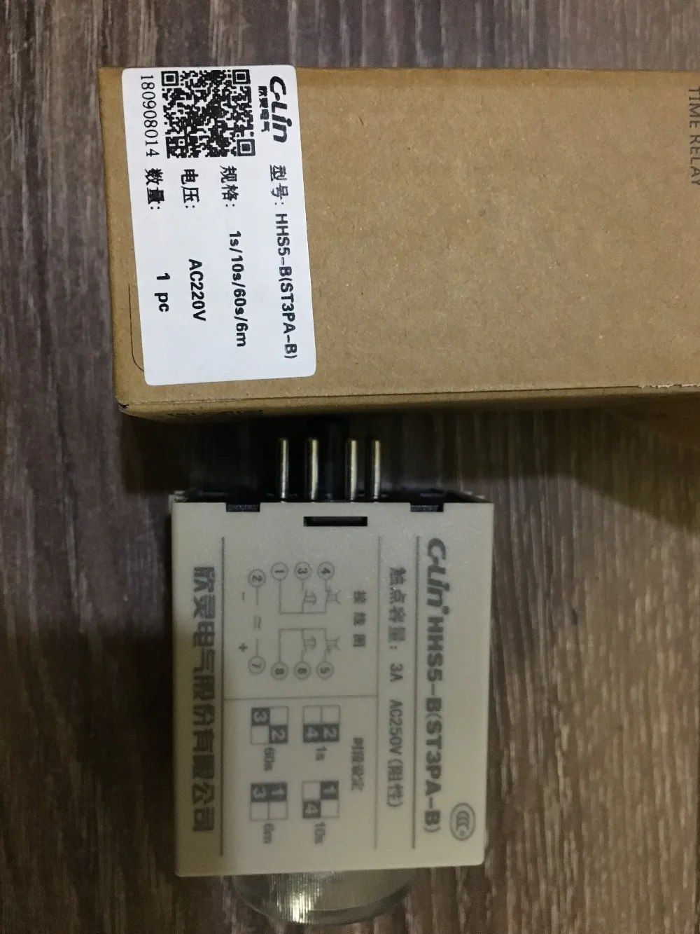 C-Lin  card HHS5-B (ST3PA-B) 1s 10s 60S 6m delay time relay power optional 220v  110v 24v 380v