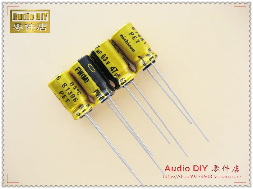 

2020 hot sale 30PCS/50PCS Nichicon FW Series Electrolytic Capacitors for 47uF/63V Audio free shipping