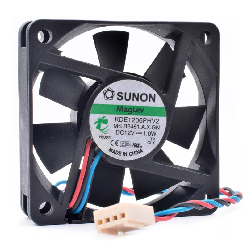 Oryginalny KDE1206PHV2 6cm 6015 60x60x15mm 60mm wentylator 12V 1.0W ładowarka podwozia zawieszenie magnetyczne wentylator chłodzący