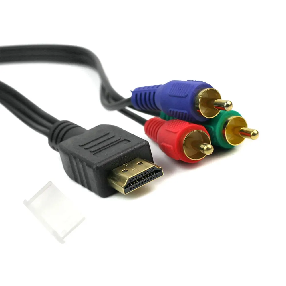 Hight Quality HDMI-compatible To 3RCA 3 RCA Adapter Connection function Video Component Convert Cable 3FT 1M For HD TV