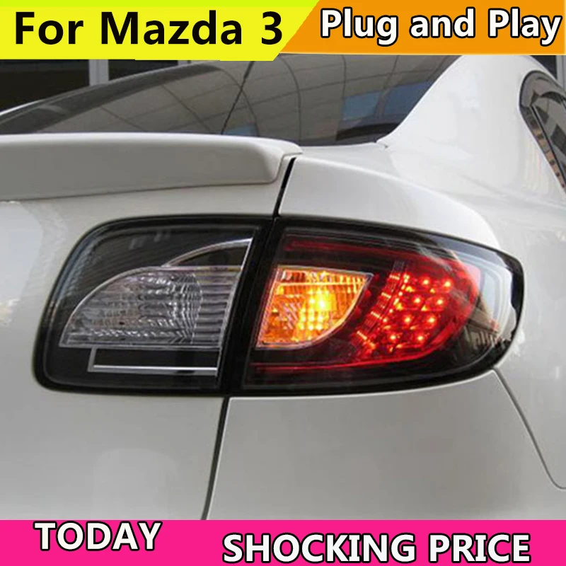 

doxa Car Styling for Mazda 3 Taillights 2006-2012 for Mazda 3 LED Tail Lamp+Turn Signal+Brake+Reverse LED light