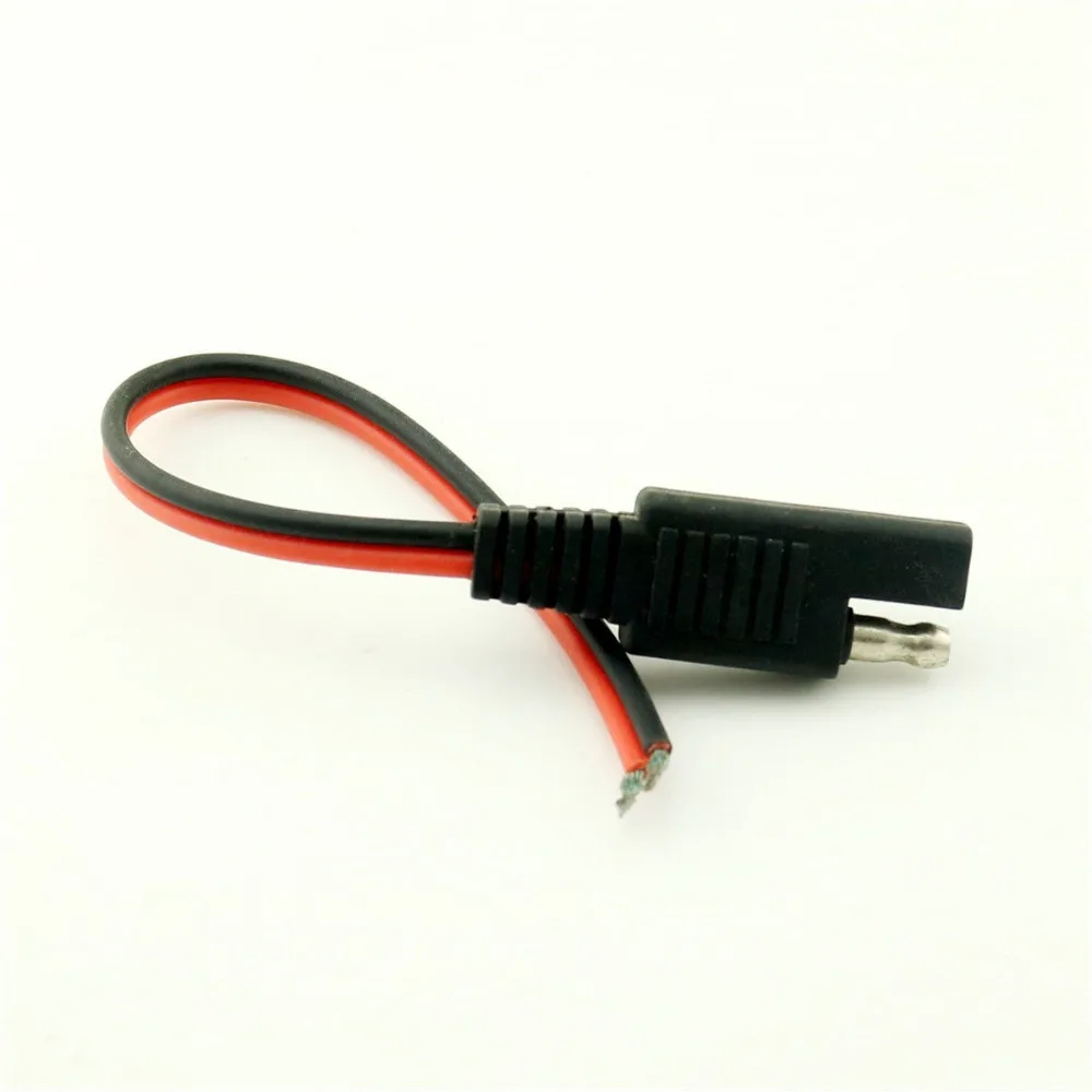 1pcs Solar Quick Connect Battery Extension SAE DC Power Automotive DIY Connector Cable 18AWG 30cm 1ft