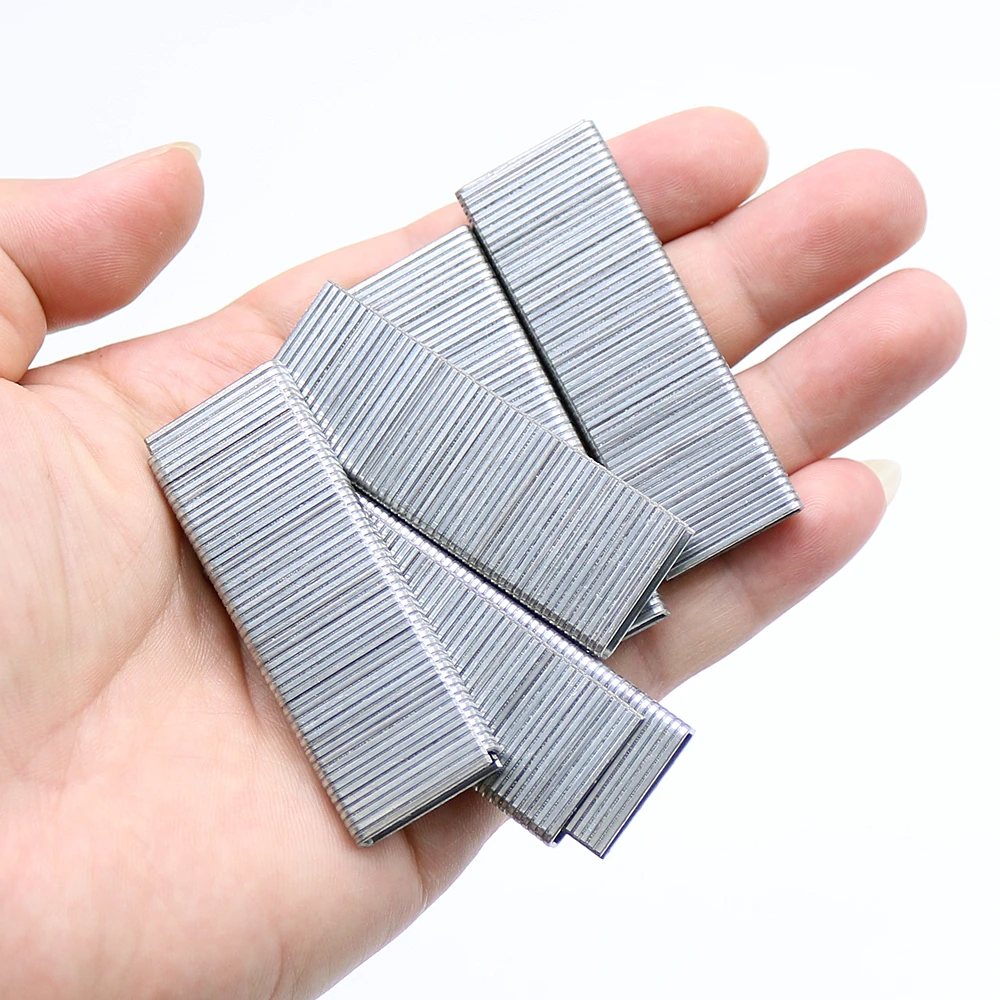 1500 pcs Gun Nails U-shape Staple Straight Staple for J-112 Electric Staple Gun Stapler