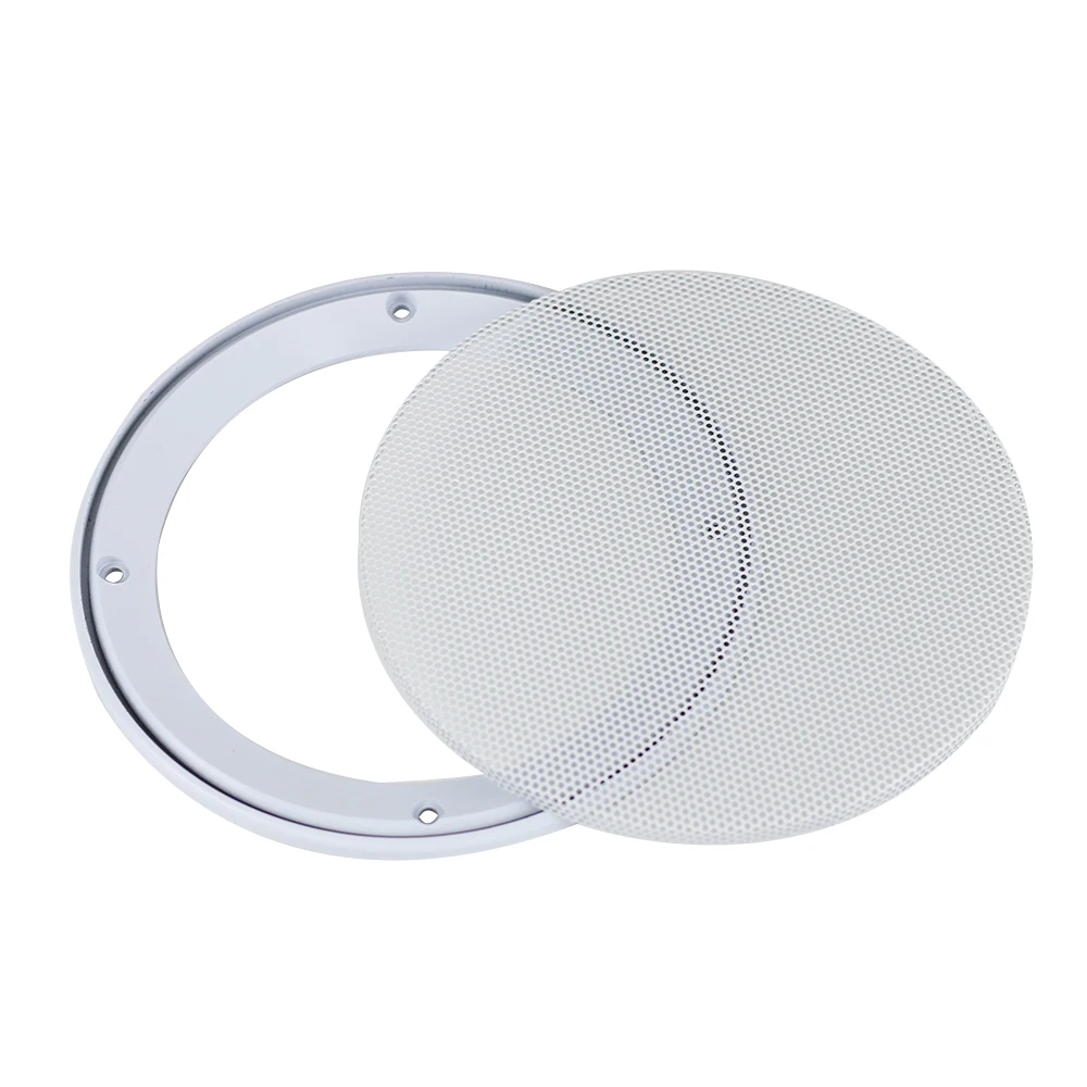 GHXAMP 2PCS 4 inch 5 inch 8 inch Car Ceiling Speaker Grill Mesh Enclosure Net 6.5 inch Protective Cover Subwoofer DIY ABS White