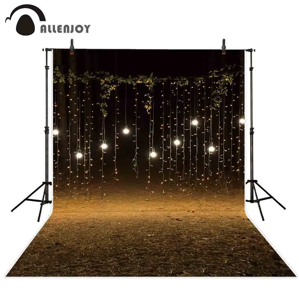 Allenjoy photocall backdrop celebration ceremony decoration garden garland grassland glitter light photo studio backgrounds