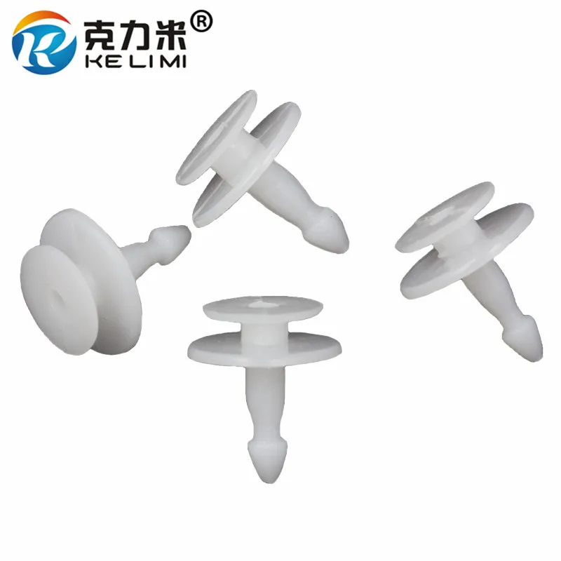 KE LI MI Auto Fastener Clips White Nylon Retainer Rivet fixed Car Accessories for Peugeot