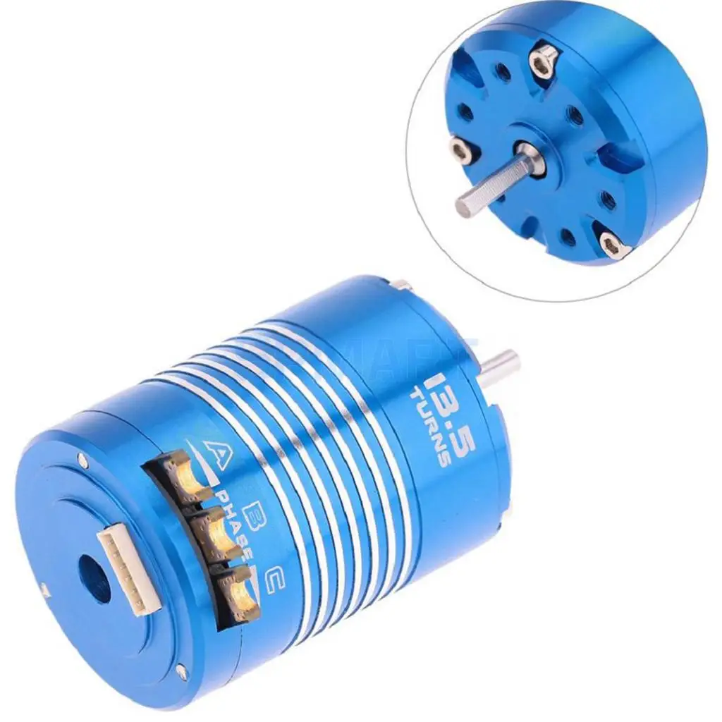 Waterproof 540 13.5T Sensored Brushless Motor for 1/10 RC Car Truck Model Vehicle Parts High Efficiency