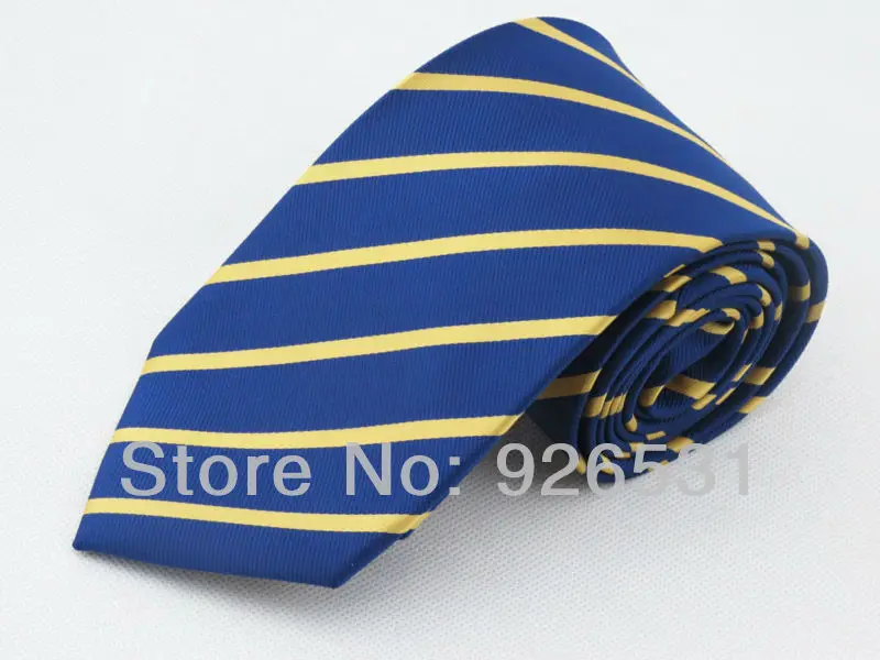 

Man business classic tie/Gem blue/gold stripes/men's 9cm formal clothes necktie men's vogue deserve to act free shipping