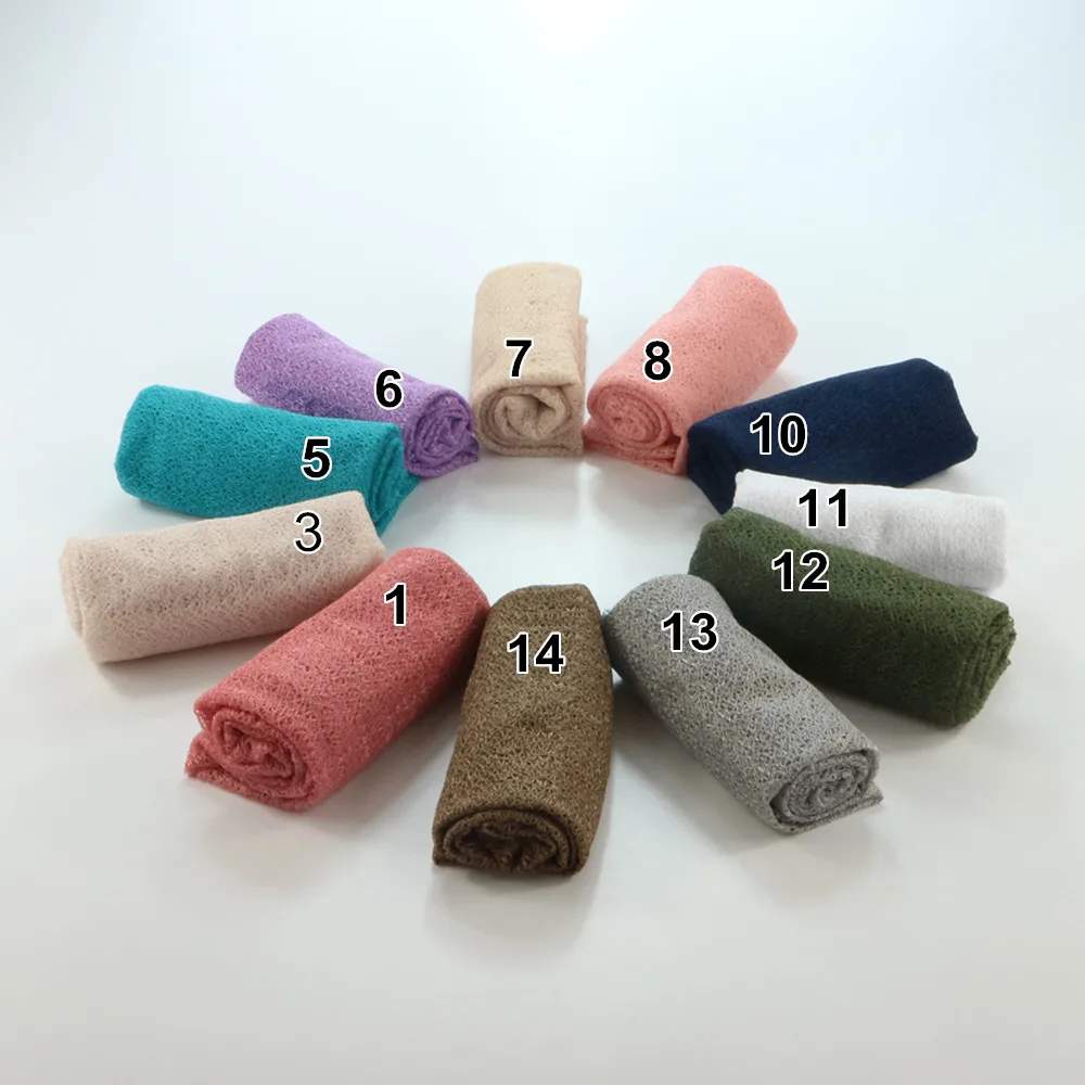 160x50CM Newborn Photography Accessories Photo Shoot Props Baby Posing Infant Blanket Gauze Wraps for Album Gift Basket Filler