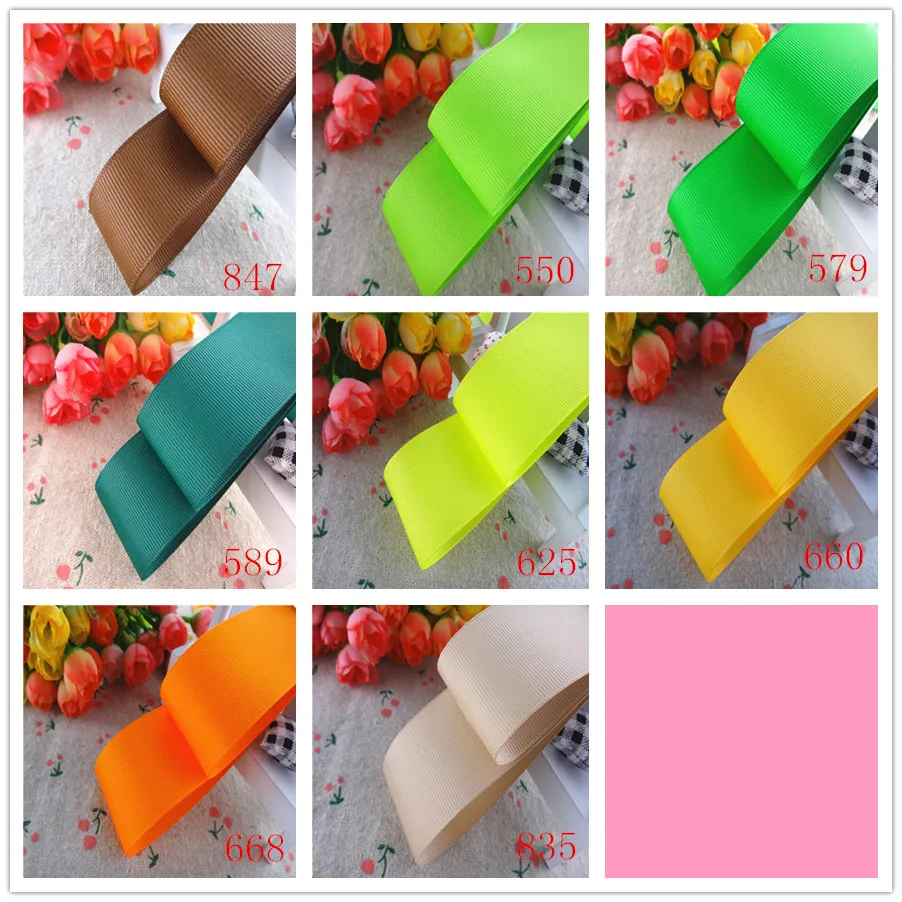 Einfarbiges Ripsband 1-1/2" 38MM/25MM 10Yards Bänder für Haarschleifen/Geschenkverpackungen DIY Weihnachtsdekorationsmaterial YM18010109 – Detail 5