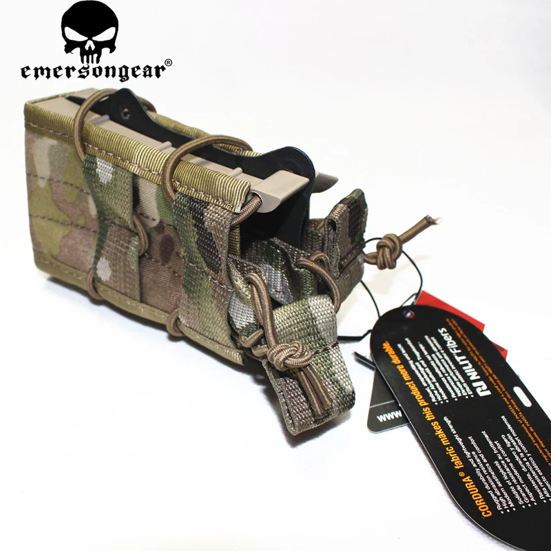 EMERSON Double Modular Rifle Magazine Pouch  Utility MOLLE  EM6035 Black MC ATFG AOR1 AOR2 KH FG MR Hunting Bags