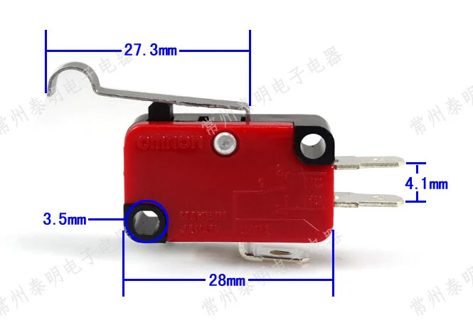 quality micro switch V-154-1C25 with bend handle