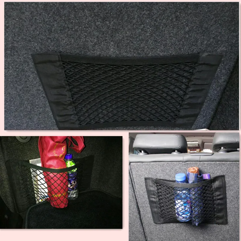 New Car Trunk Seat Elastic String Net Mesh Storage Bag for nissan qashqai accessories skoda octavia 2 suzuki volvo xc90 audi q5