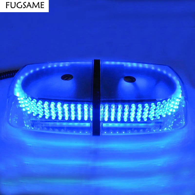 FUGSAME 240 LED Car Roof Flashing Strobe Emergency Light RED BLUE  New